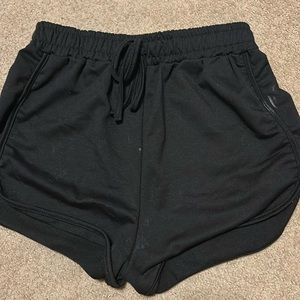 black comfy shorts